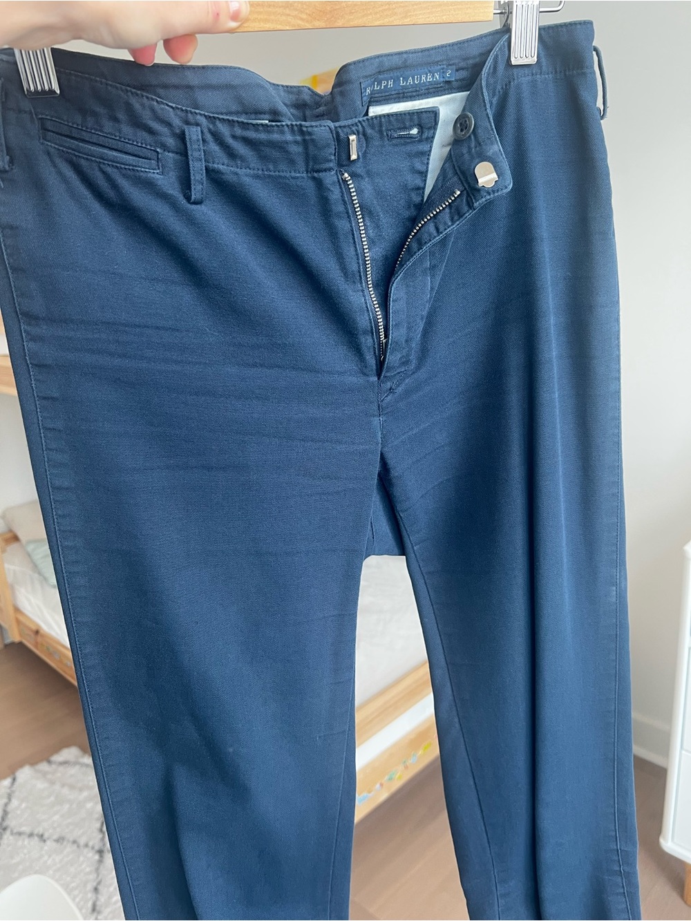 Ralph Lauren Navy Cigarette pants